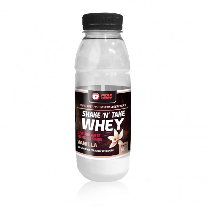 Shake 'N' Take Whey - 60G Bottles (24 Per Box)